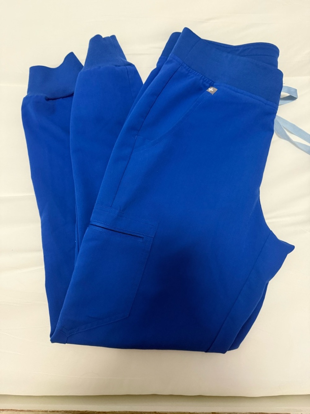 Figs Technical Collection Scrub Top in Deep Blue